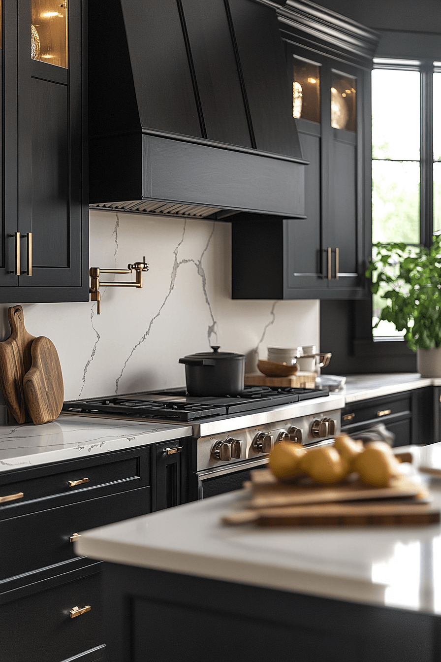 29 Moody Kitchen Cabinets to Embrace Rich Tones and Timeless Style 11 moody kitchen cabinets