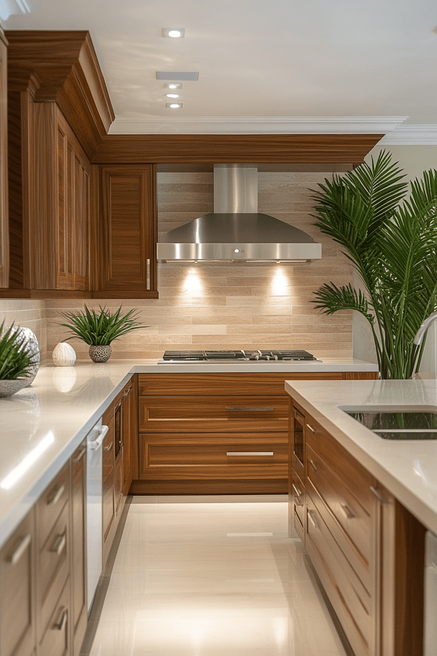 29 Tropical Kitchen Design Upgrades to Brighten Your Cooking Routine 11 tropical kitchen design