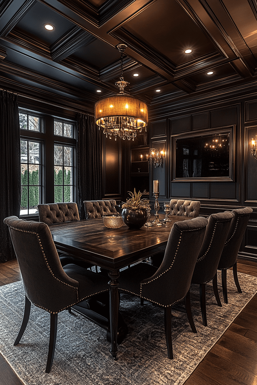 29 Moody Vintage Dining Room Aesthetics That Celebrate Classic Comfort 12 moody vintage dining room