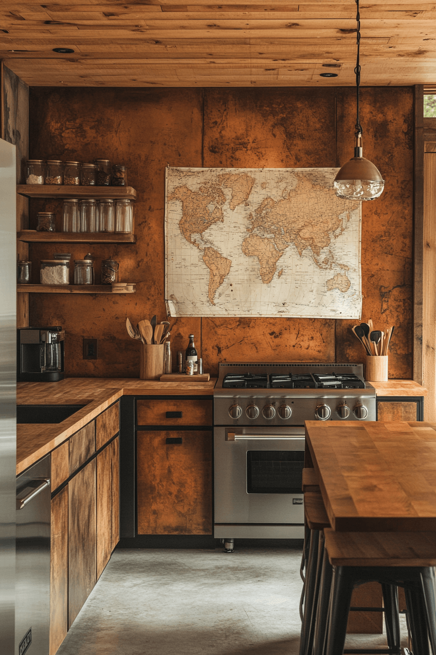 29 Old Cabin Interior Kitchen Inspirations for a Vintage Retreat 12 old cabin interior kitchen