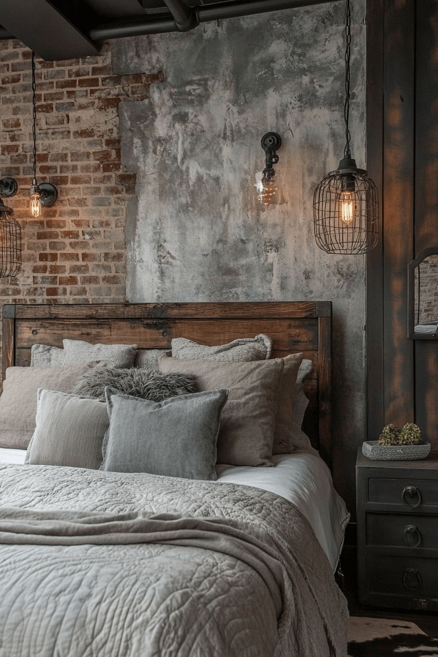 29 Industrial Bedroom Design Inspirations That Feel Fresh and Functional 12 industrial bedroom design