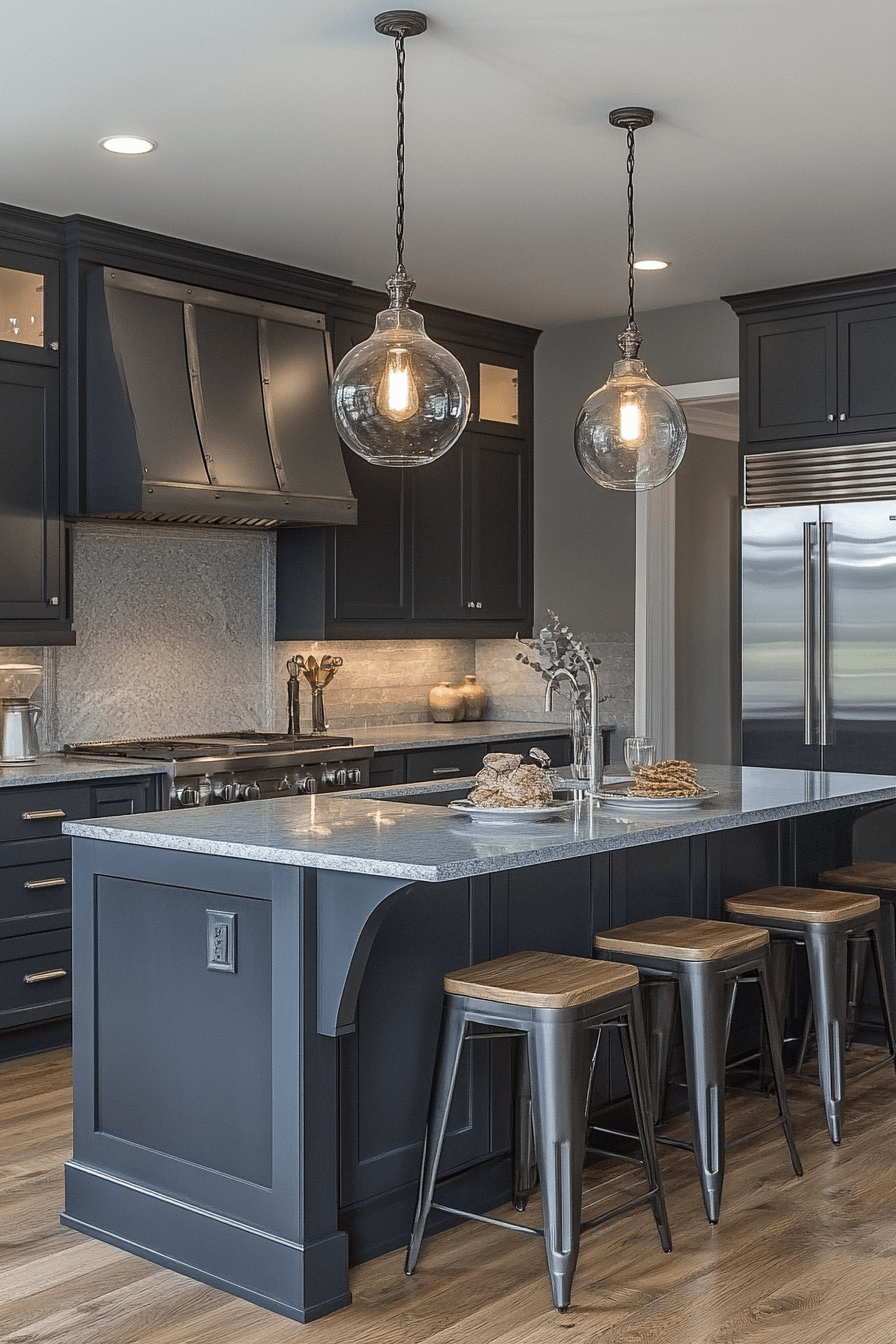 29 Dark Grey Kitchen Cabinets That Turn Simple Spaces Into Showstoppers 12 dark grey kitchen cabinets