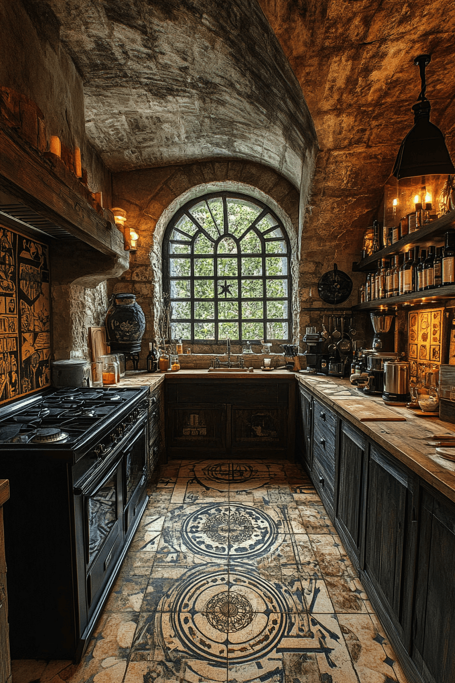 29 Dark Academia Kitchen Designs for Lovers of Literature and Aesthetics 12 dark academia kitchen