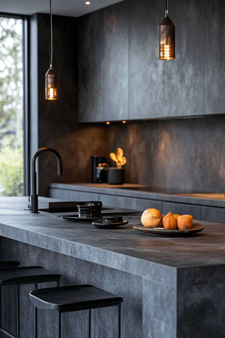 29 Moody Kitchen Cabinets to Embrace Rich Tones and Timeless Style 12 moody kitchen cabinets