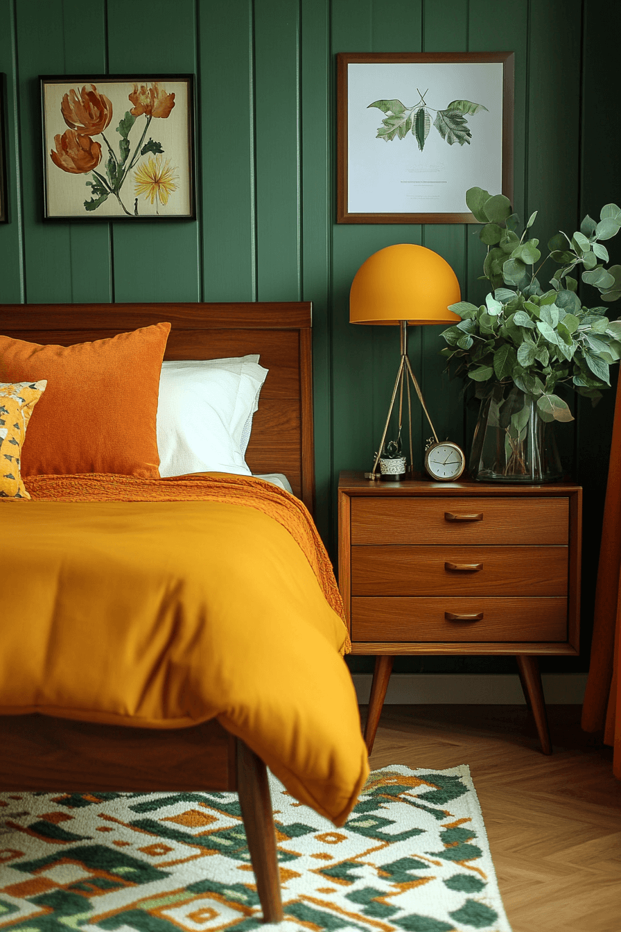 29 Moody Green Bedroom Designs to Turn Your Bedroom into a Tranquil Escape 12 moody green bedroom