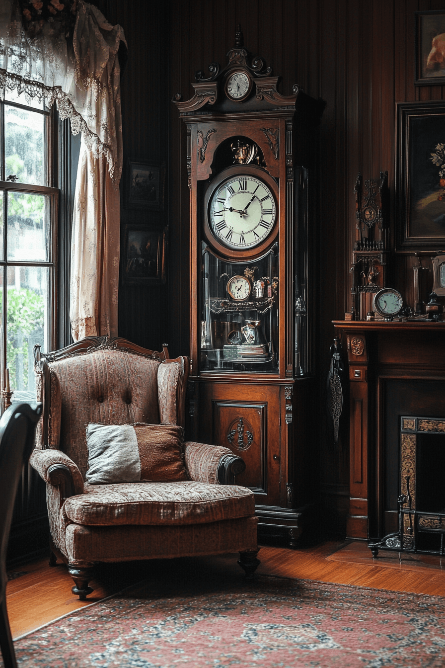 29 Moody Vintage Living Room Designs to Bring Vintage Charm into Contemporary Living 13 moody vintage living room