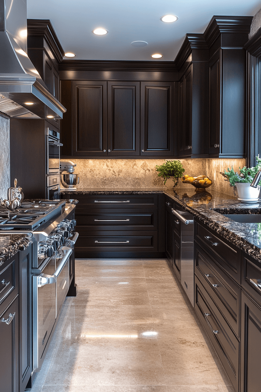 29 Moody Kitchen Cabinets to Embrace Rich Tones and Timeless Style 13 moody kitchen cabinets