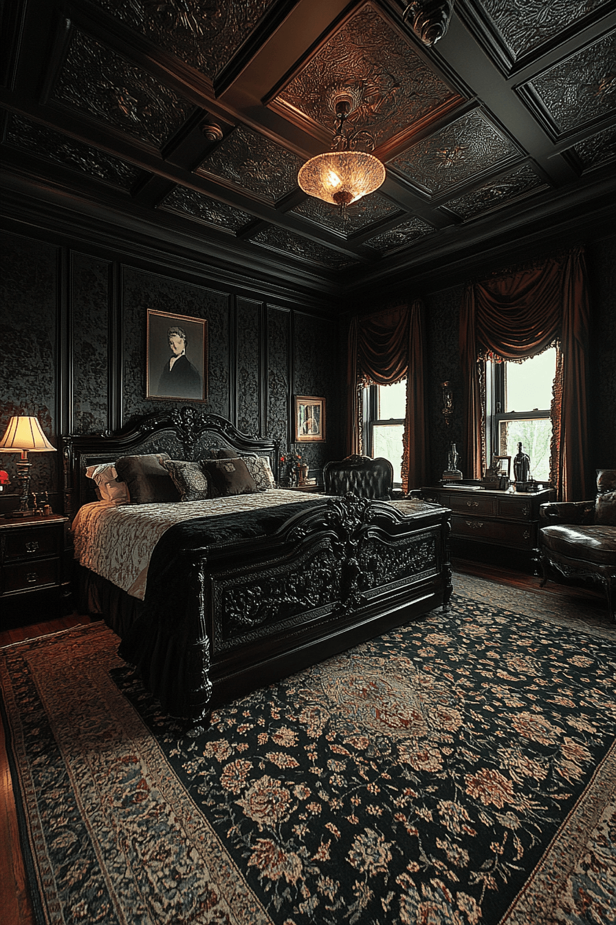 29 Moody Vintage Bedroom Ideas to Add Personality and Comfort to Your Room 13 moody vintage bedroom