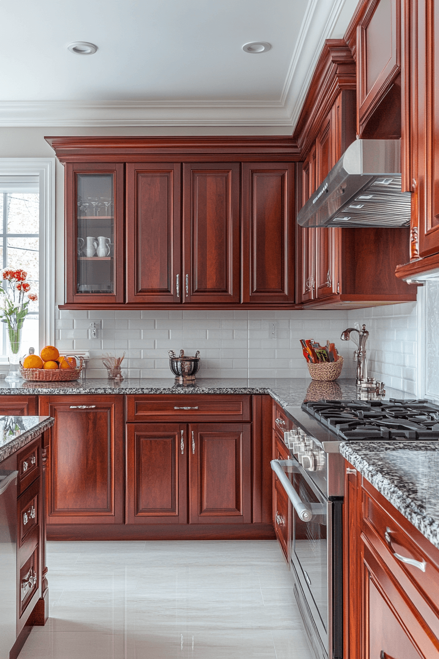 29 Cherry Kitchen Cabinets to Refresh Your Space with Classic Appeal 13 Cherry Kitchen Cabinets