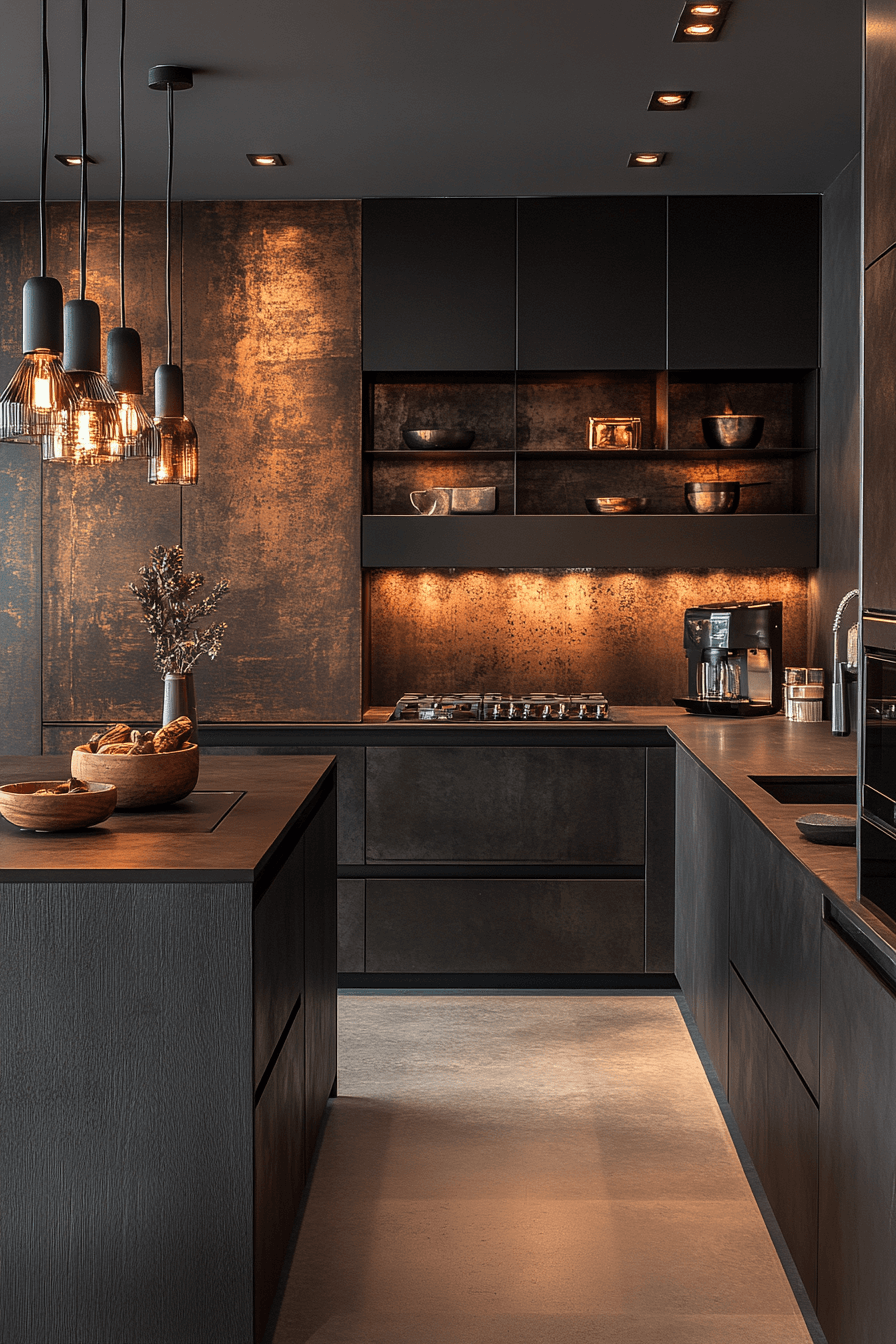 29 Dark and Moody Kitchen Spaces That Turn Everyday Cooking into Art 13 dark and moody kitchen