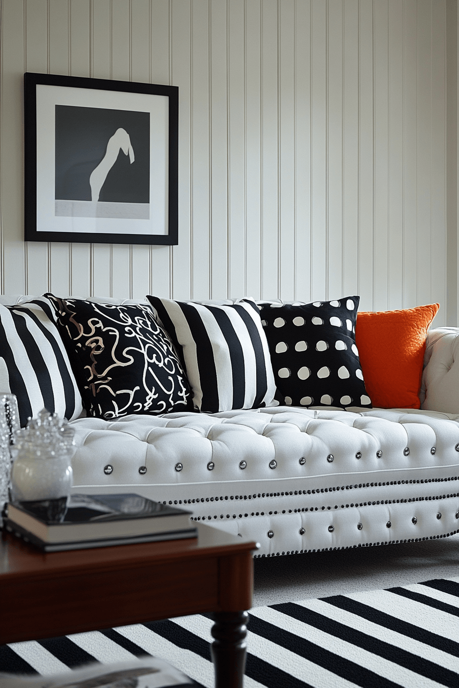 29 Black and White Living Room Decor Ideas That Make a Strong Statement 13 black and white living room decor