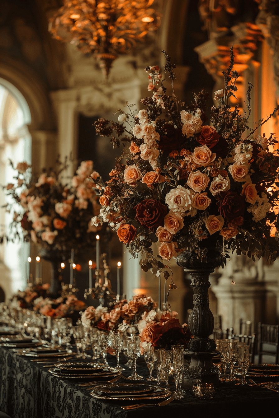 29 Moody Romantic Wedding Decor Inspirations to Create a Beautifully Intimate Atmosphere 14 moody romantic wedding decor