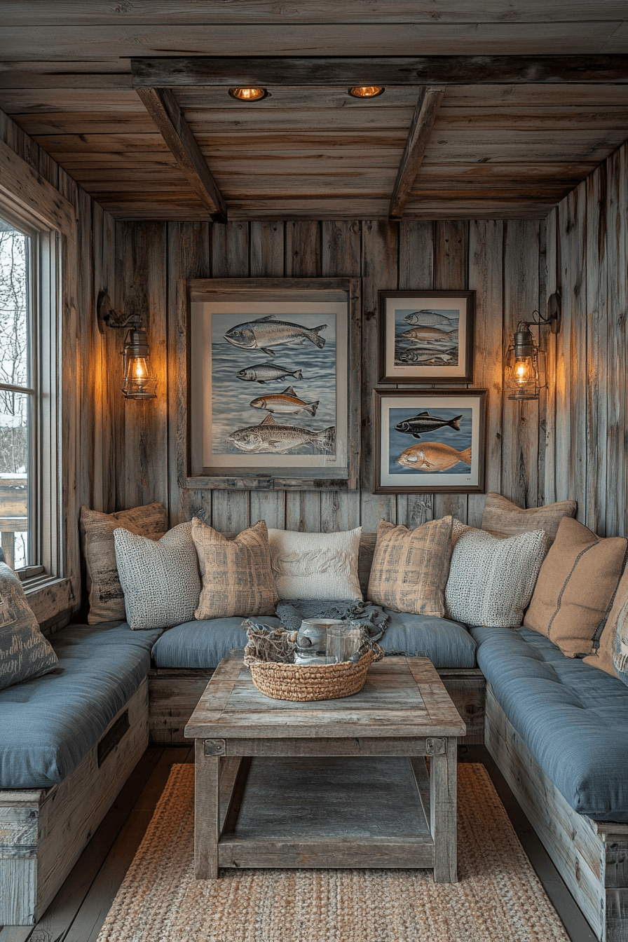 29 Old Cabin Interior Living Room Decor Ideas That Embrace Rustic Beauty 14 old cabin interior living room