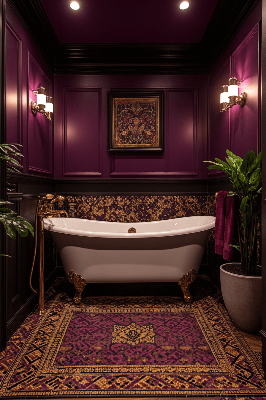 29 Moody Vintage Bathroom Ideas to Create a Timeless and Cozy Retreat 14 moody vintage bathroom