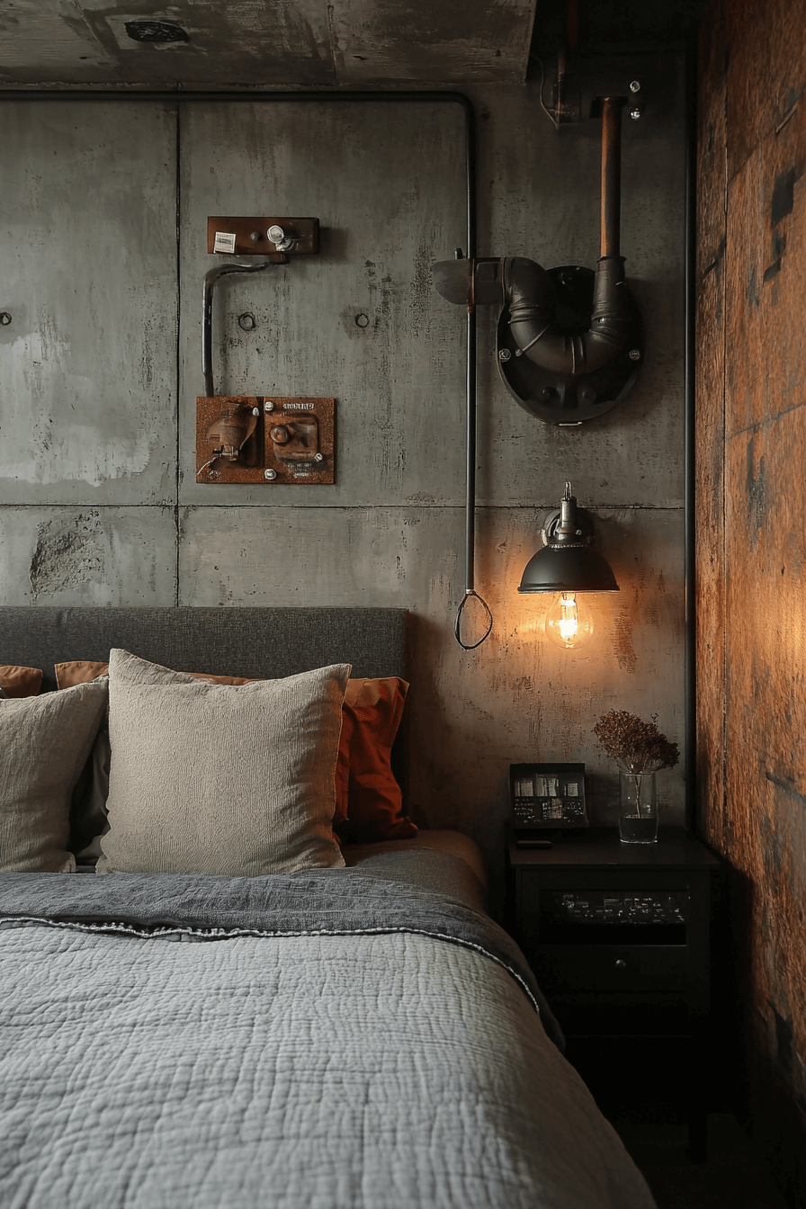 29 Industrial Bedroom Design Inspirations That Feel Fresh and Functional 14 industrial bedroom design
