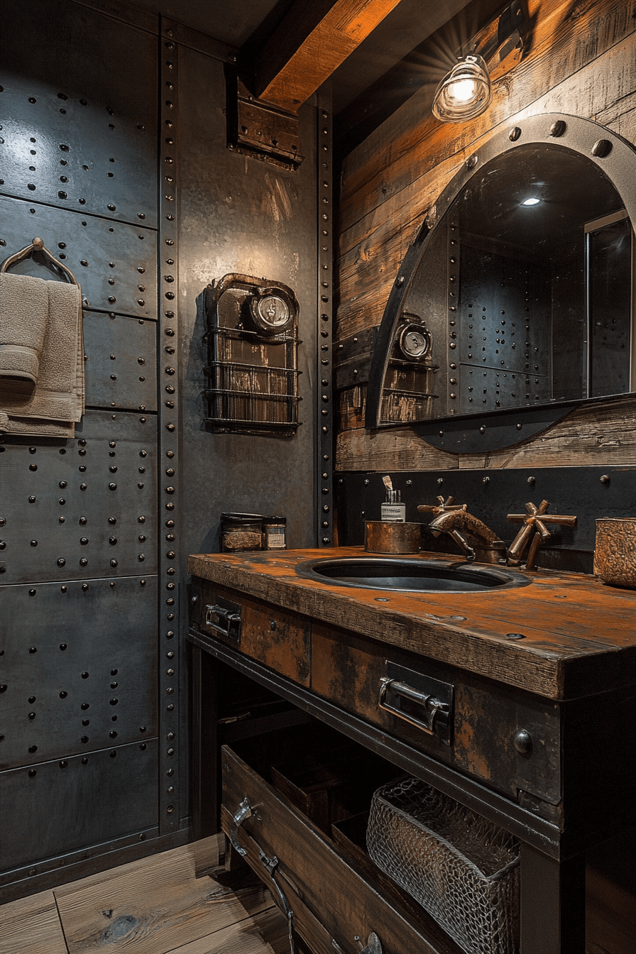 29 Industrial Bathroom Ideas That Turn Raw Details Into Refined Style 14 industrial bathroom ideas