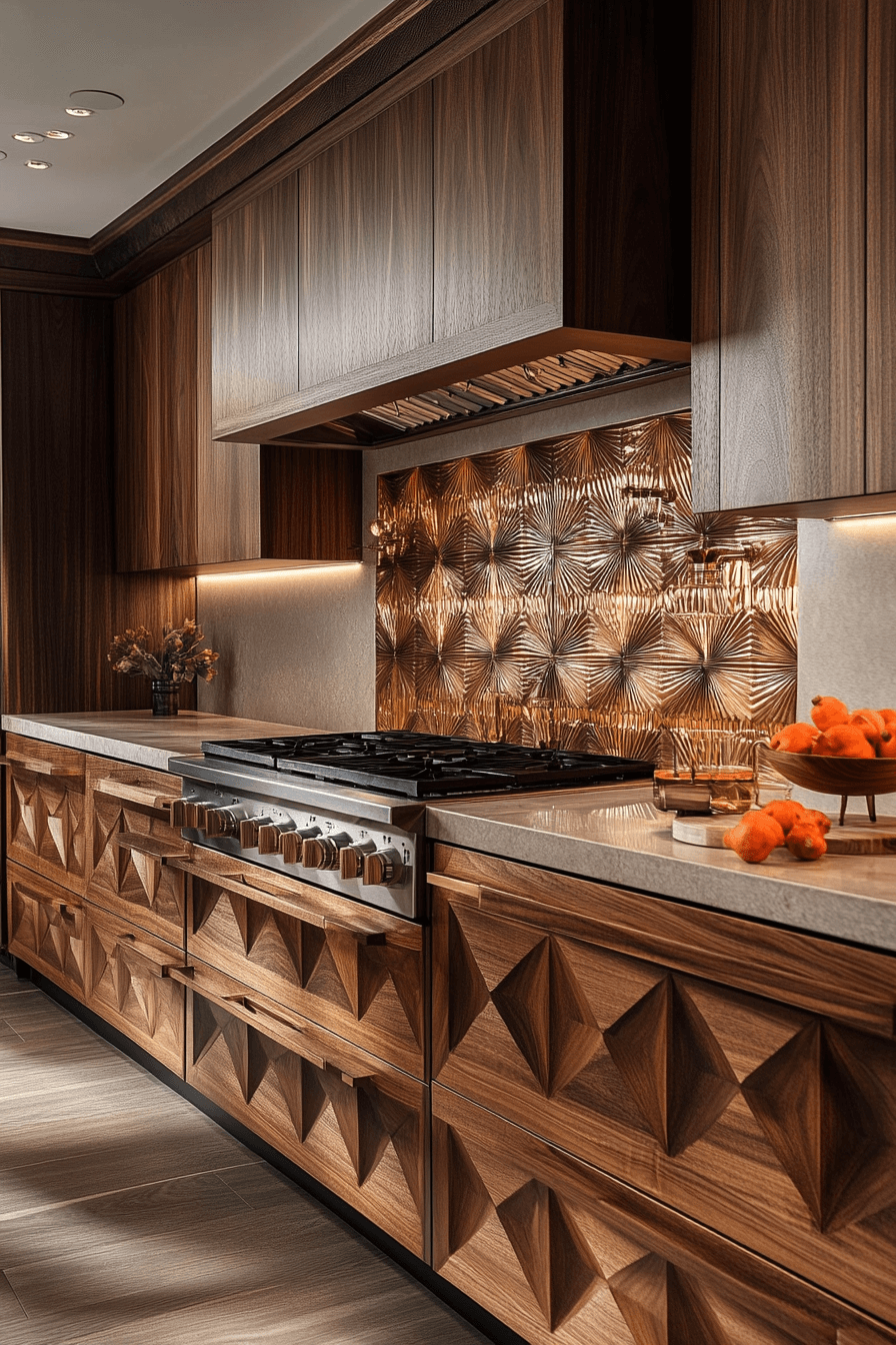29 Walnut Kitchen Cabinets That Exude Understated Luxury 14 Walnut Kitchen Cabinets