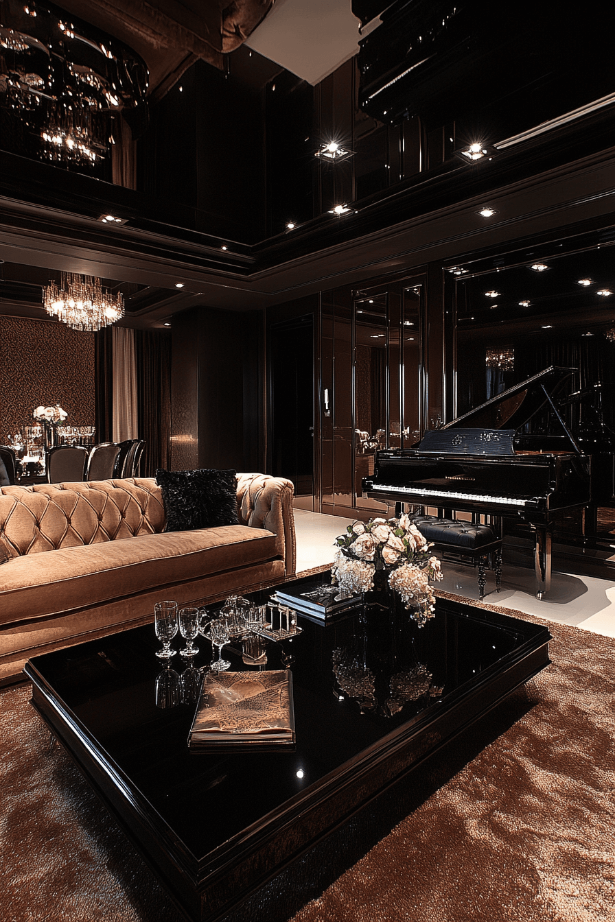 29 Black Living Room Decor Inspirations for a High-Contrast Aesthetic 15 black living room decor