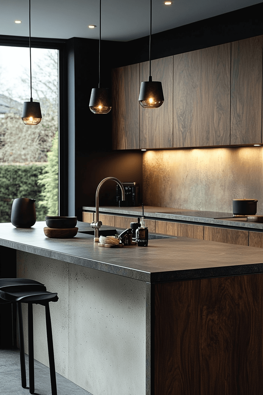 29 Walnut Kitchen Cabinets That Exude Understated Luxury 15 Walnut Kitchen Cabinets