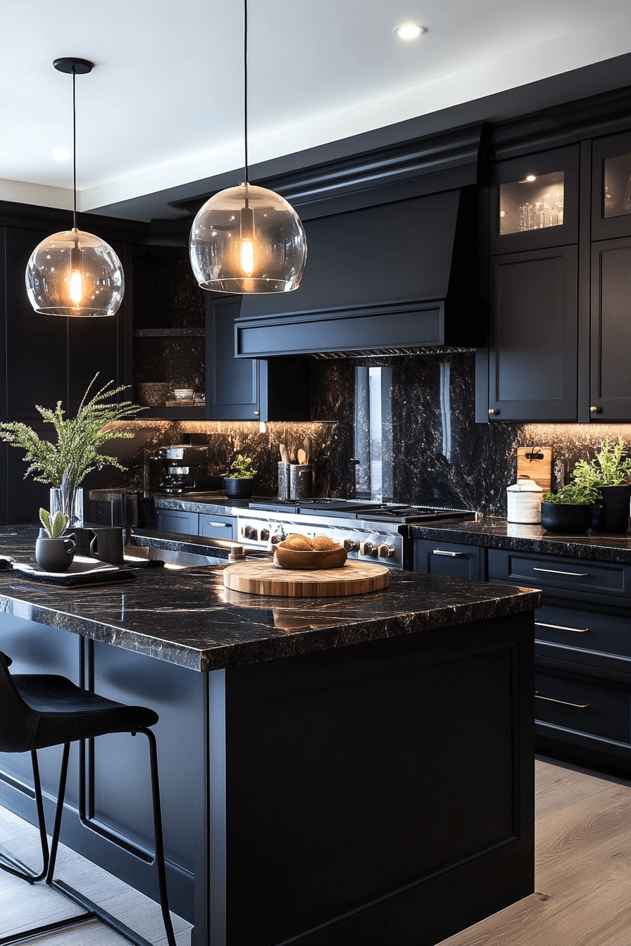 29 Dark and Moody Kitchen Spaces That Turn Everyday Cooking into Art 15 dark and moody kitchen