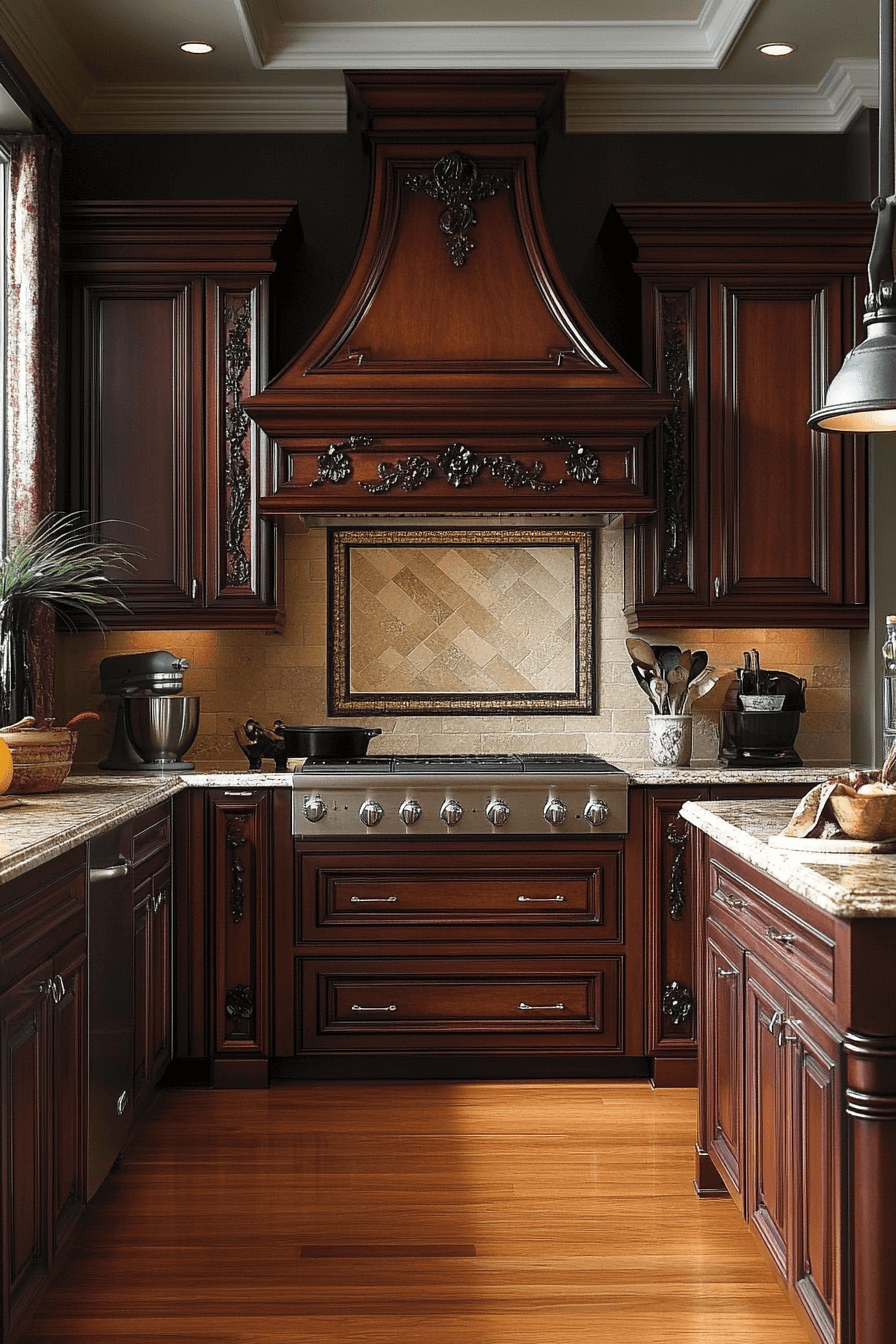 29 Cherry Kitchen Cabinets to Refresh Your Space with Classic Appeal 15 Cherry Kitchen Cabinets