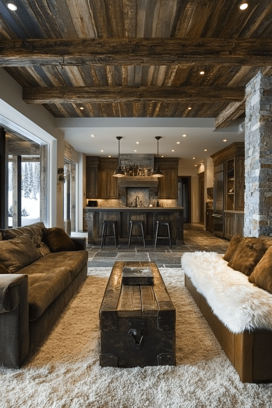 29 Cabin Living Room Ideas to Create the Perfect Escape 15 cabin living room