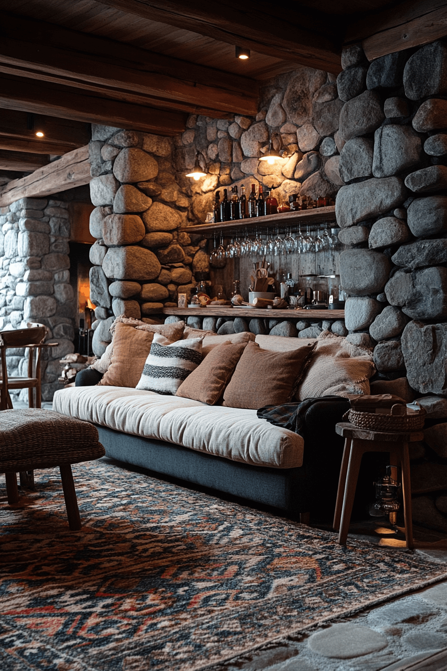 29 Stone Wall Interior Concepts That Make Your Space Stand Out 15 stone wall interior