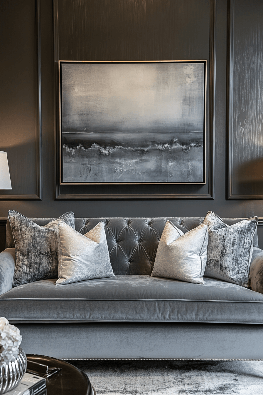 29 Gray Couch Living Room Looks That Never Go Out of Style 15 gray couch living room