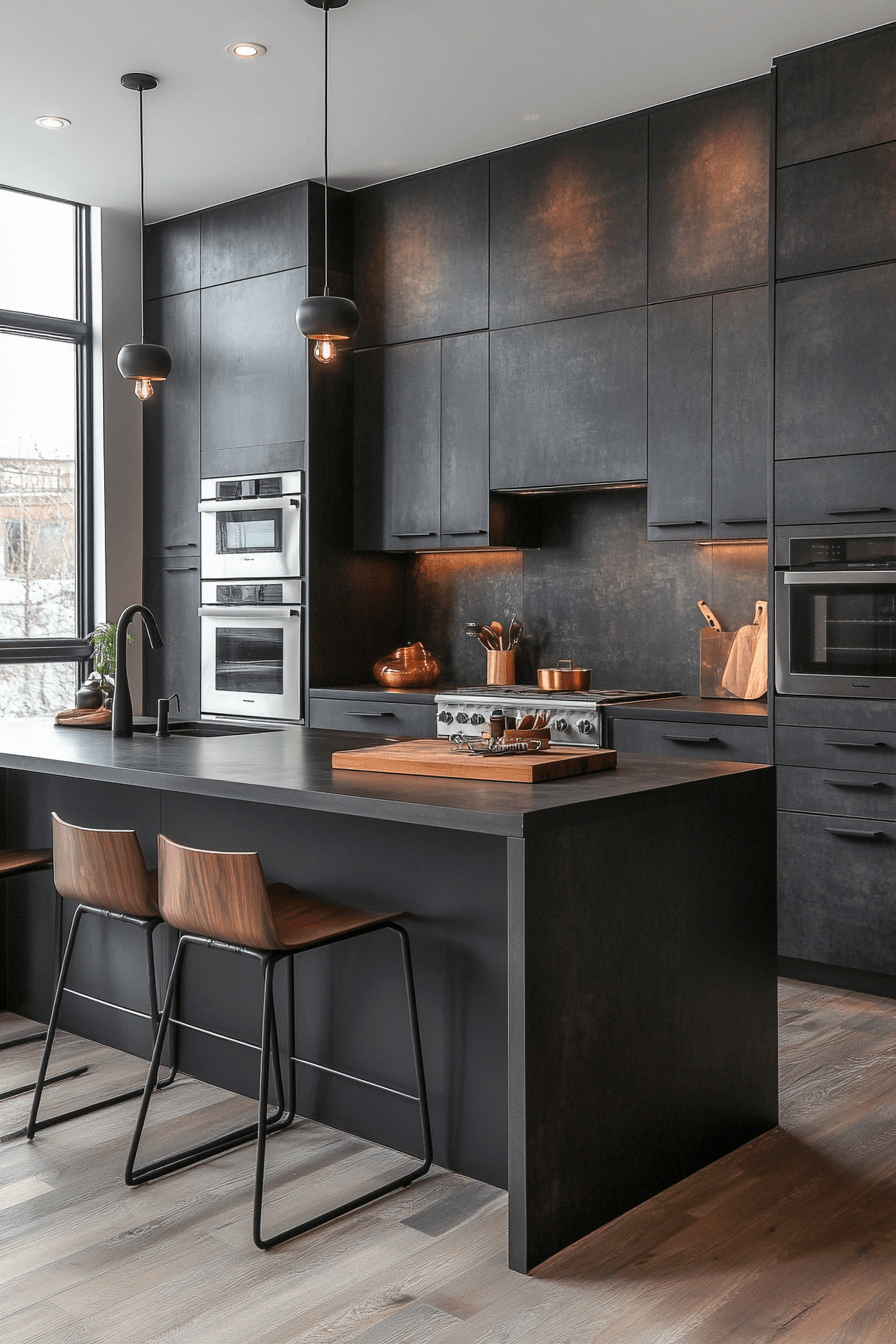 29 Dark Grey Kitchen Cabinets That Turn Simple Spaces Into Showstoppers 15 dark grey kitchen cabinets