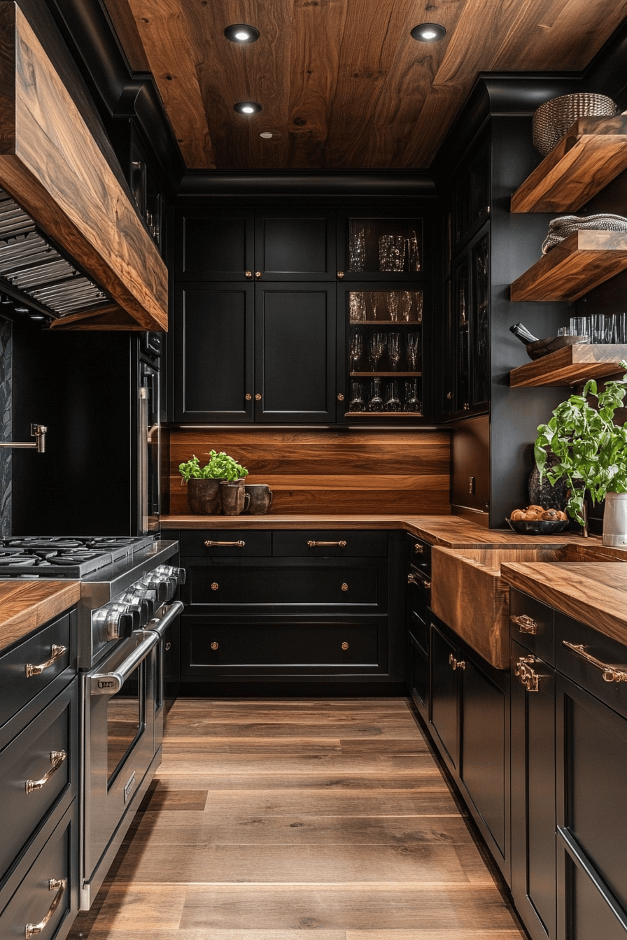 29 Dark Kitchen Aesthetic Touches to Create Your Dream Culinary Retreat 15 dark kitchen aesthetic
