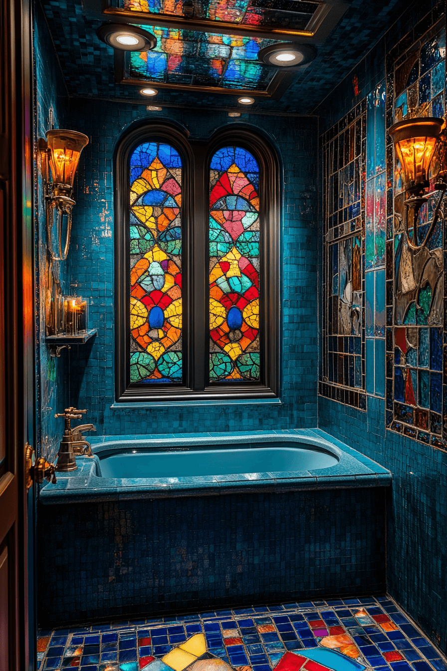 29 Moody Vintage Bathroom Ideas to Create a Timeless and Cozy Retreat 16 moody vintage bathroom