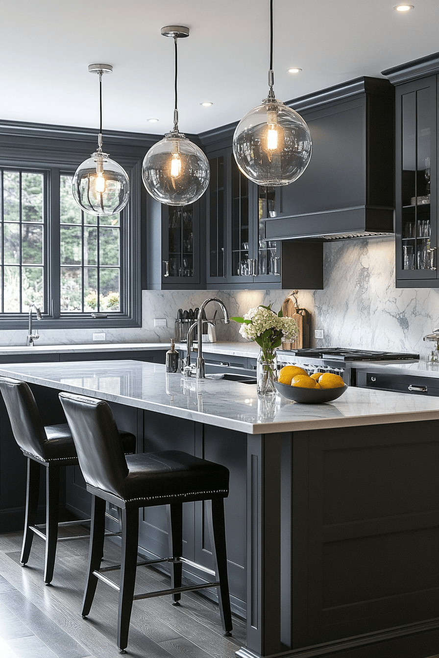29 Dark Grey Kitchen Cabinets That Turn Simple Spaces Into Showstoppers 16 dark grey kitchen cabinets