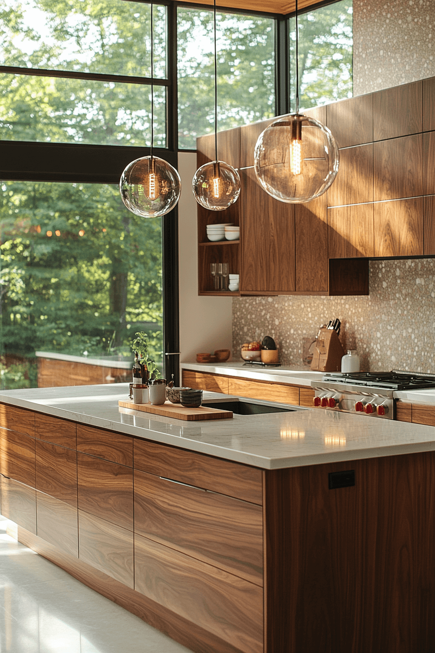 29 Walnut Kitchen Cabinets That Exude Understated Luxury 16 Walnut Kitchen Cabinets