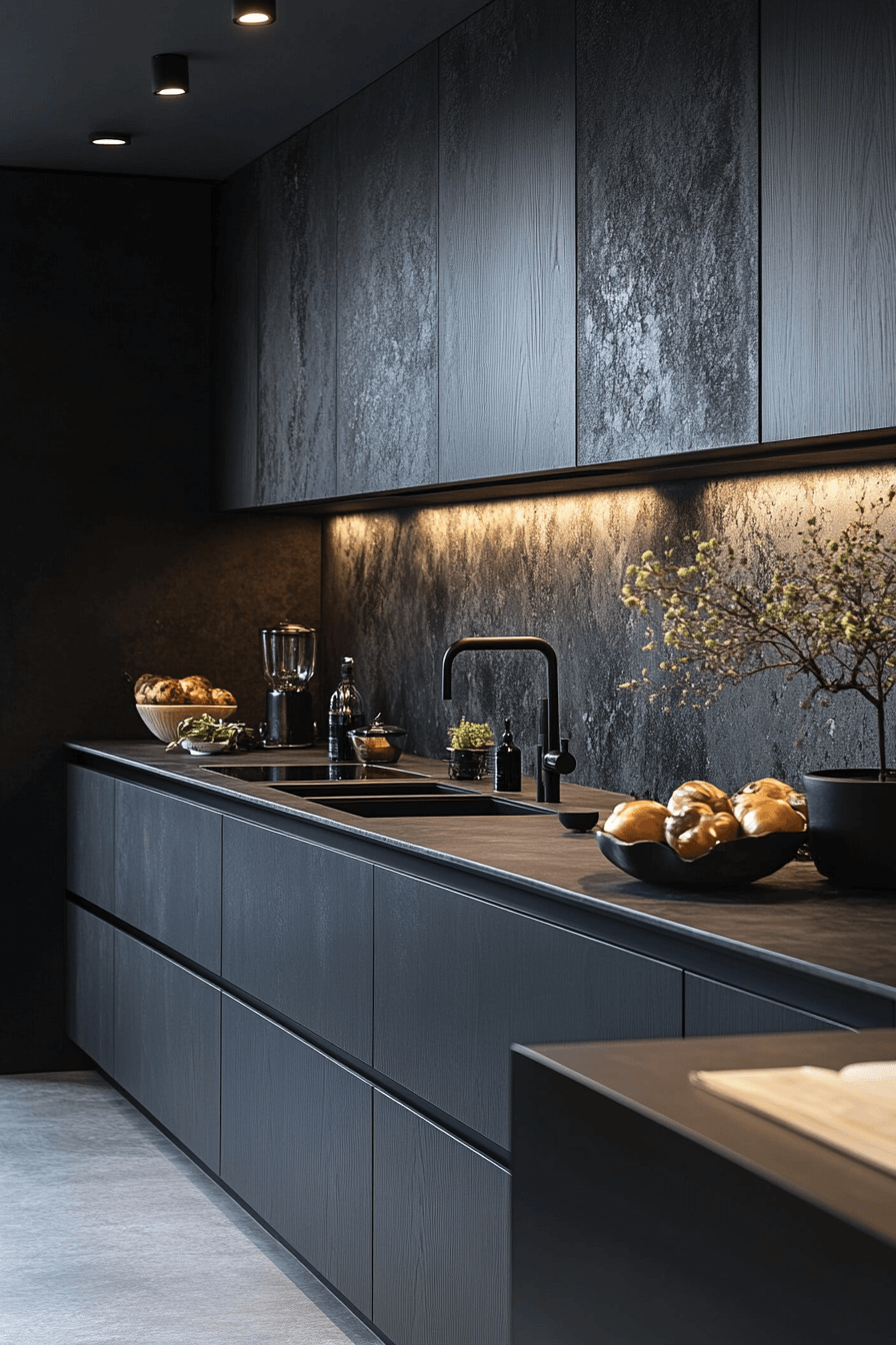 29 Moody Kitchen Cabinets to Embrace Rich Tones and Timeless Style 16 moody kitchen cabinets