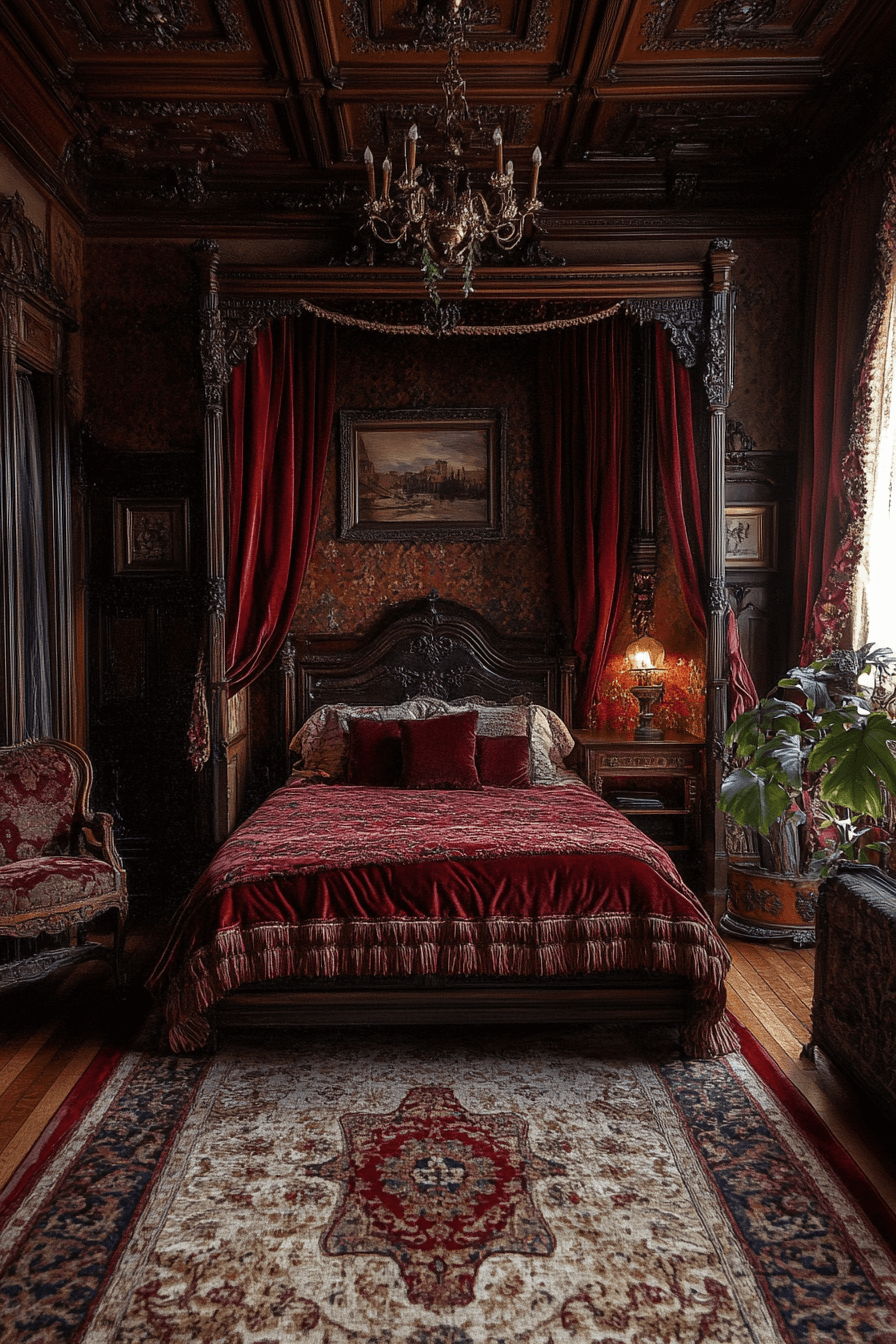 29 Moody Vintage Bedroom Ideas to Add Personality and Comfort to Your Room 16 moody vintage bedroom