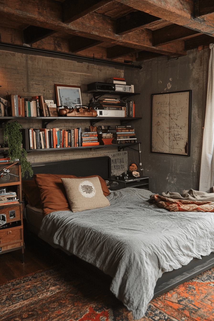 29 Industrial Bedroom Design Inspirations That Feel Fresh and Functional 17 industrial bedroom design