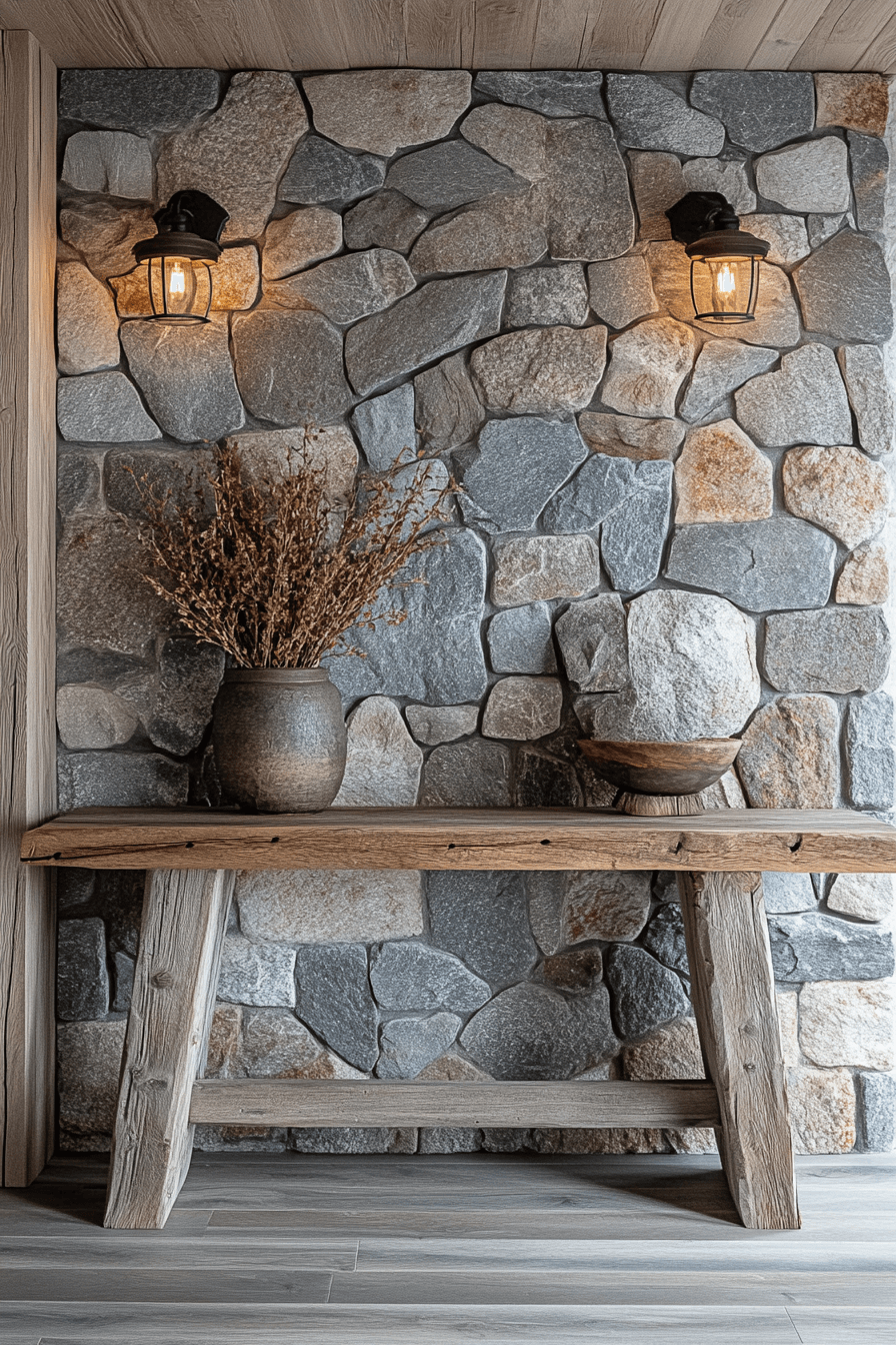 29 Stone Wall Interior Concepts That Make Your Space Stand Out 17 stone wall interior