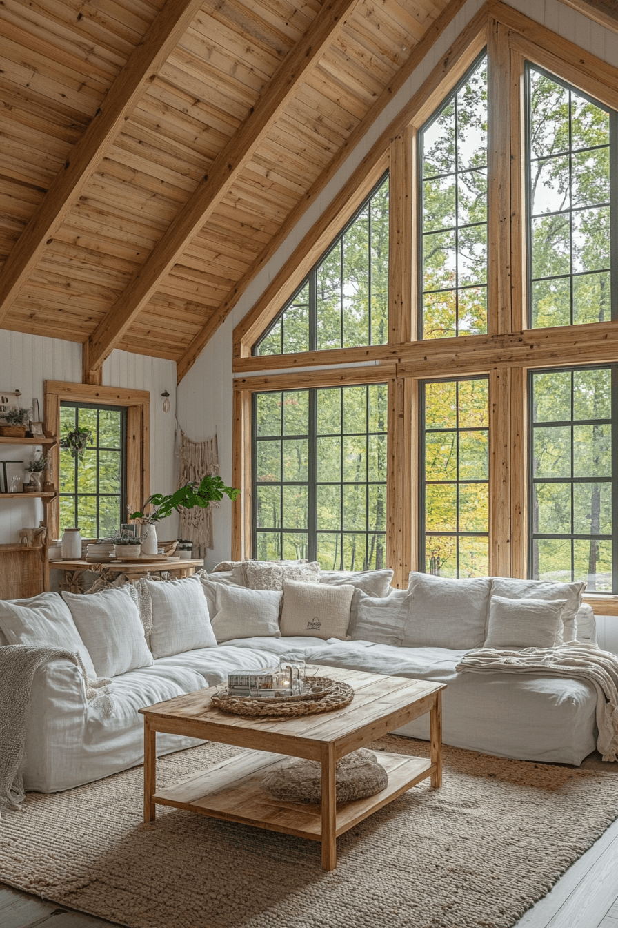 29 Cabin Living Room Ideas to Create the Perfect Escape 17 cabin living room