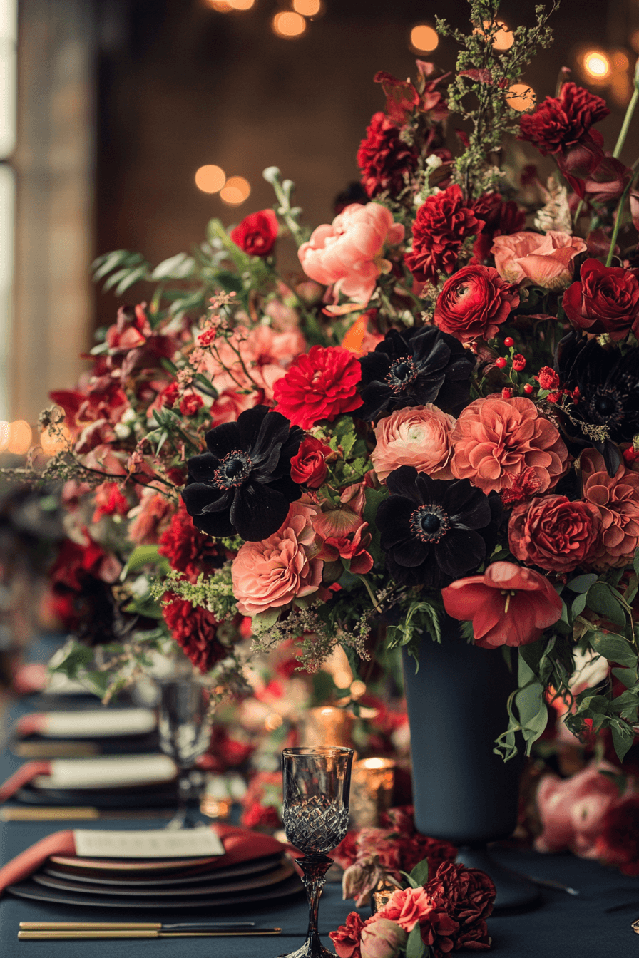 29 Moody Romantic Wedding Decor Inspirations to Create a Beautifully Intimate Atmosphere 17 moody romantic wedding decor