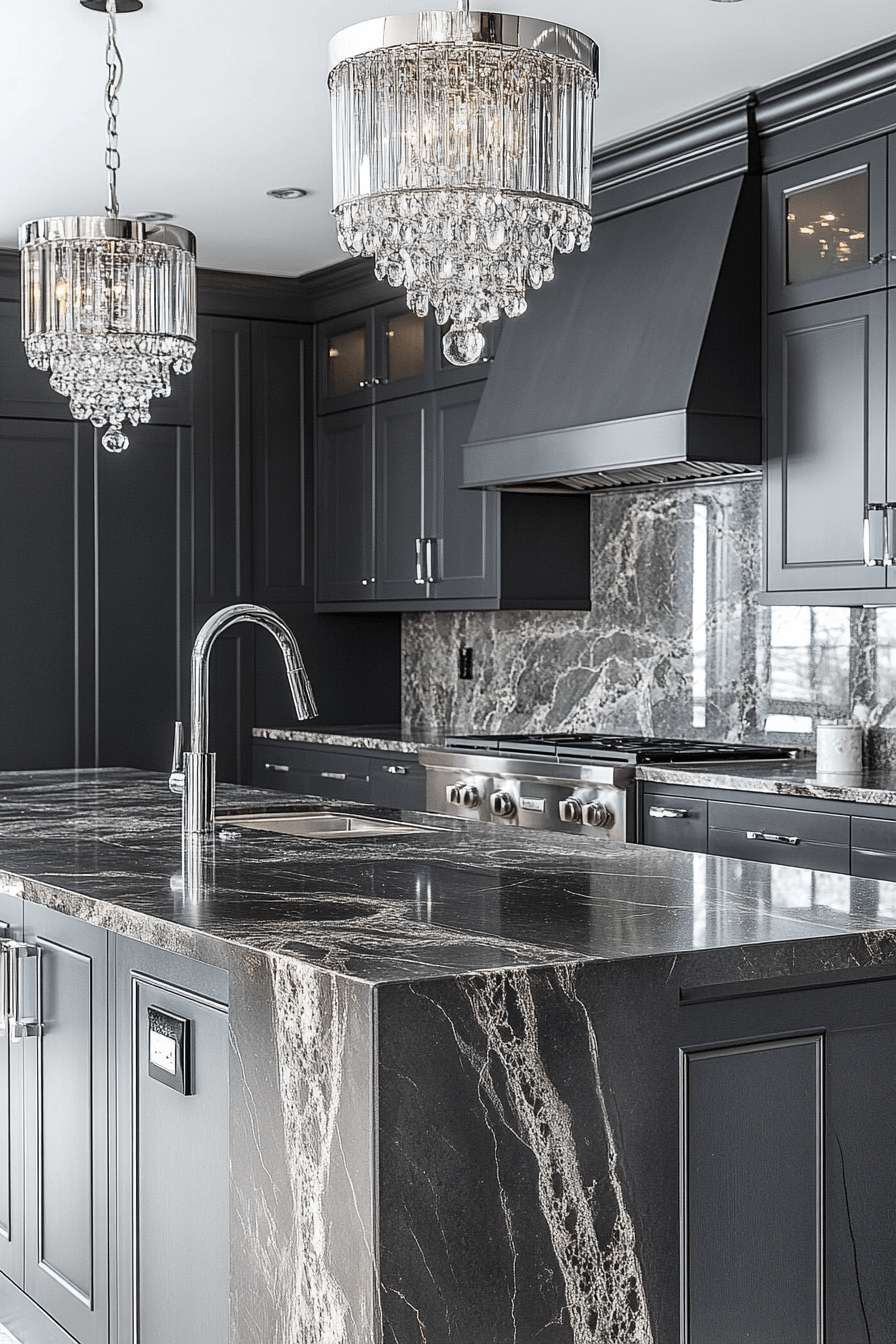 29 Dark Grey Kitchen Cabinets That Turn Simple Spaces Into Showstoppers 18 dark grey kitchen cabinets