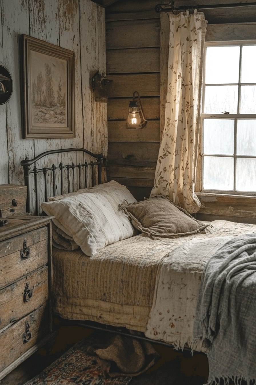 29 Old Cabin Interior Bedroom Styles Full of Nostalgic Charm 18 old cabin interior bedroom