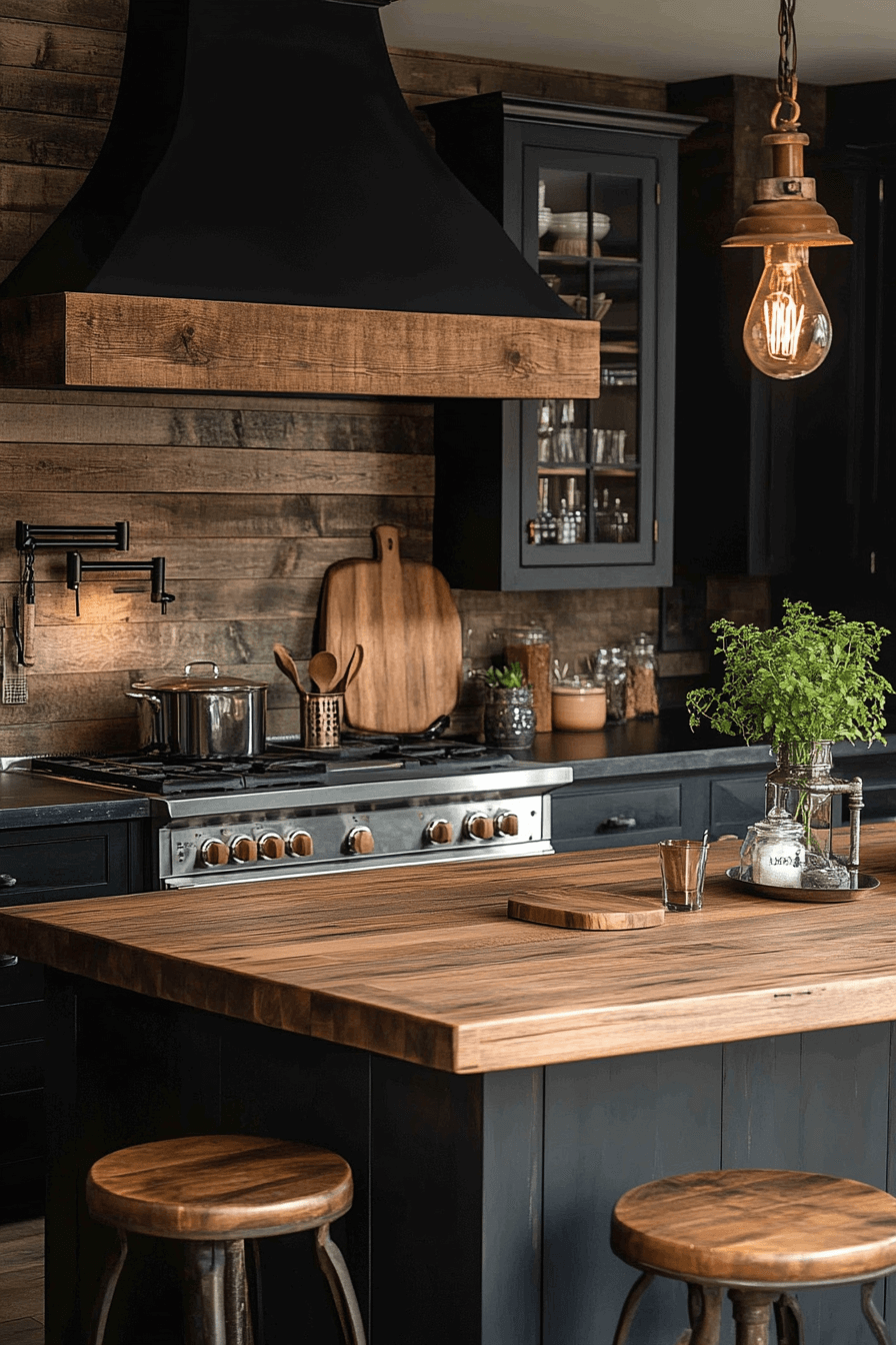 29 Moody Cottage Kitchen Interiors That Radiate Peace and Personality 18 moody cottage kitchen