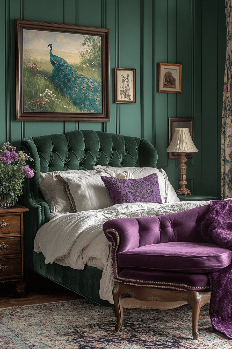 29 Moody Green Bedroom Designs to Turn Your Bedroom into a Tranquil Escape 18 moody green bedroom