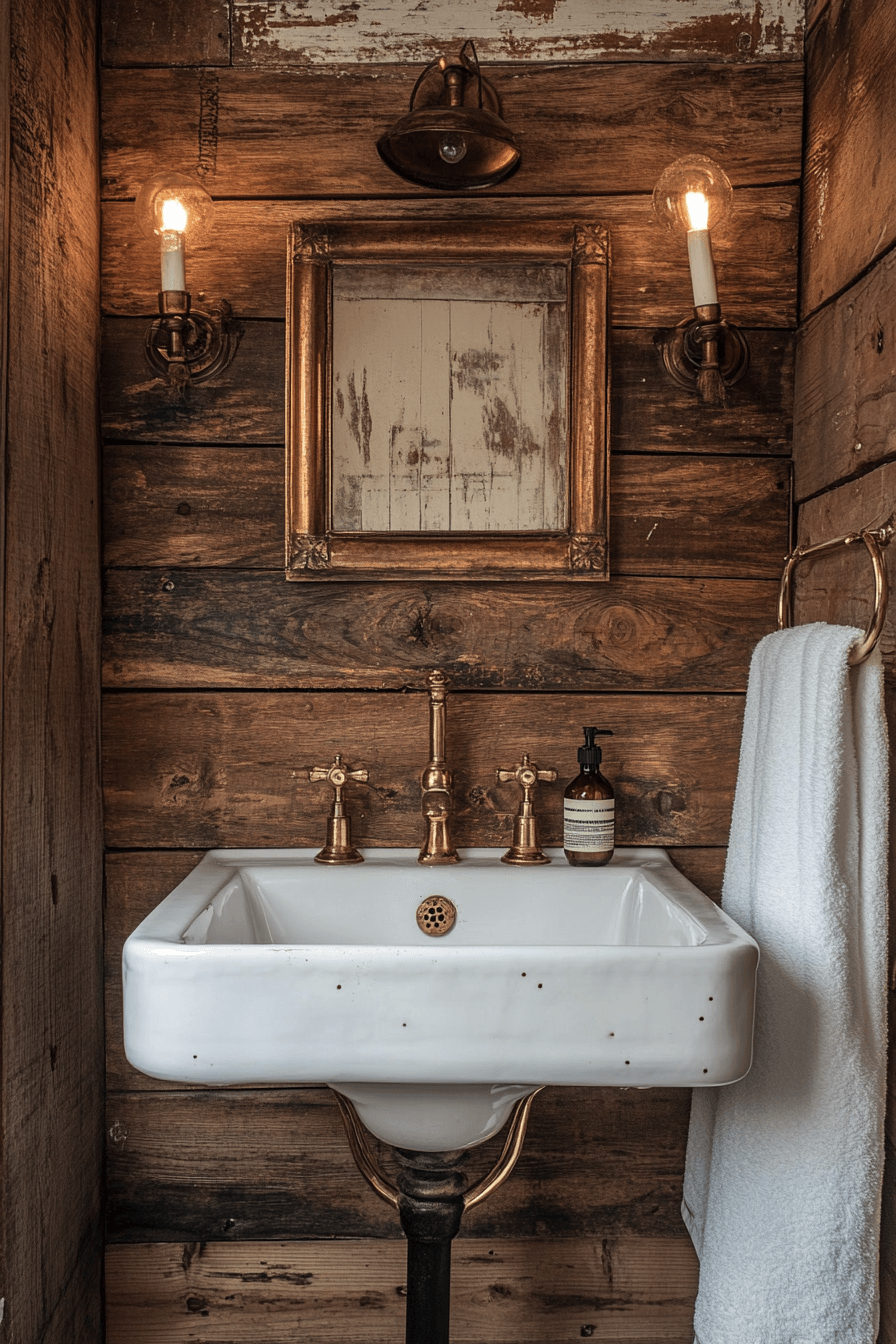 29 Old Cabin Interior Bathroom Inspirations for a Peaceful Escape 18 old cabin interior bathroom