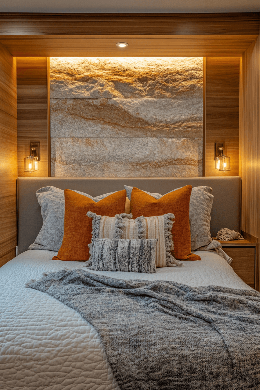29 Stone Wall Bedroom Designs That Reflect Earthy Charm and Peace 18 Stone Wall Bedroom
