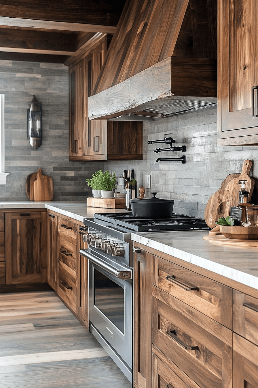 29 Walnut Kitchen Cabinets That Exude Understated Luxury 18 Walnut Kitchen Cabinets