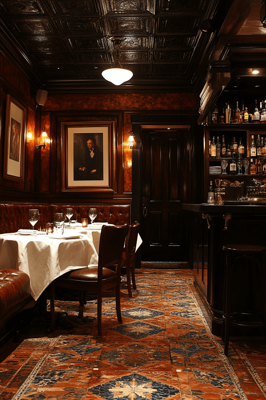 29 Moody Vintage Dining Room Aesthetics That Celebrate Classic Comfort 18 moody vintage dining room