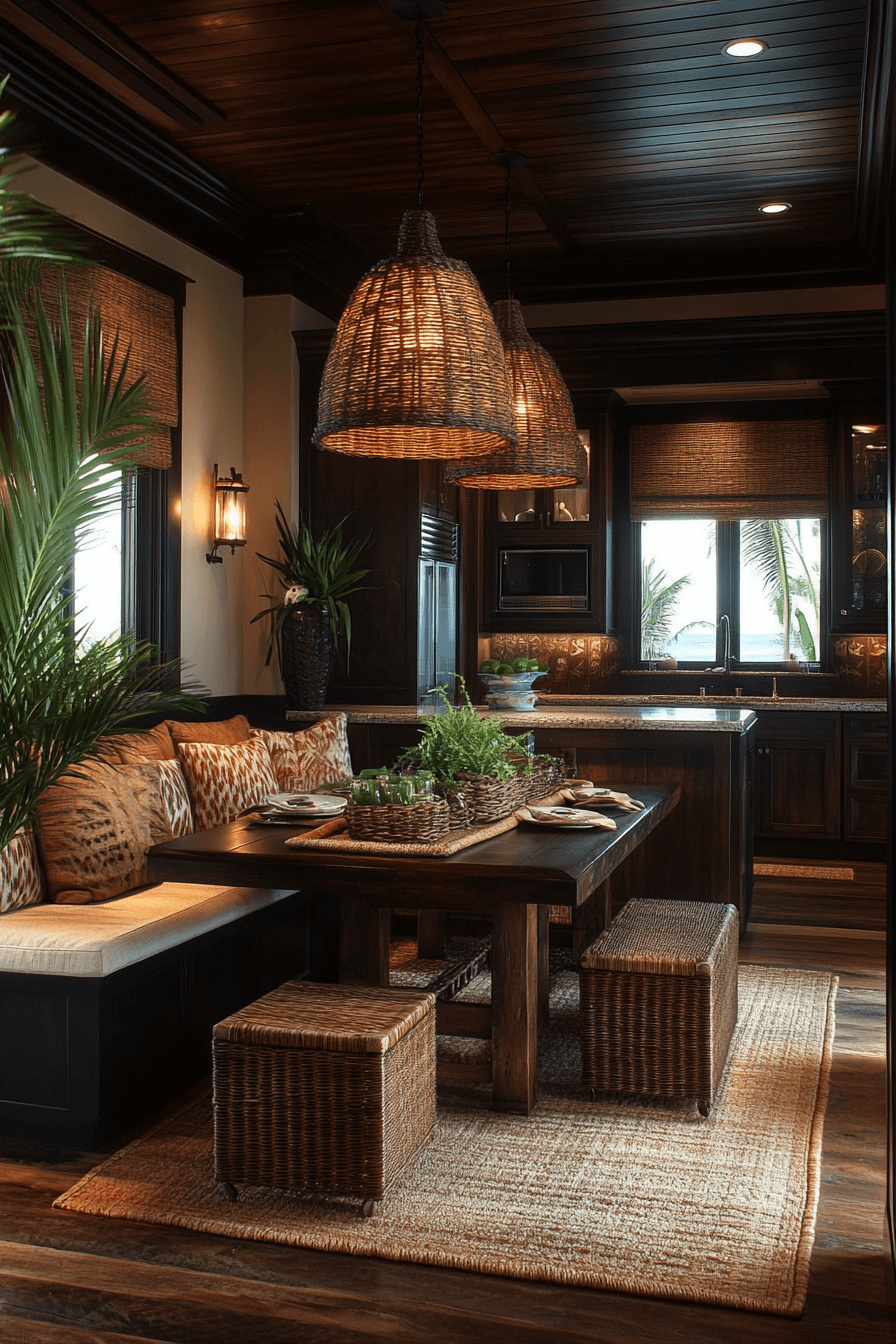 29 Tropical Kitchen Design Upgrades to Brighten Your Cooking Routine 18 tropical kitchen design