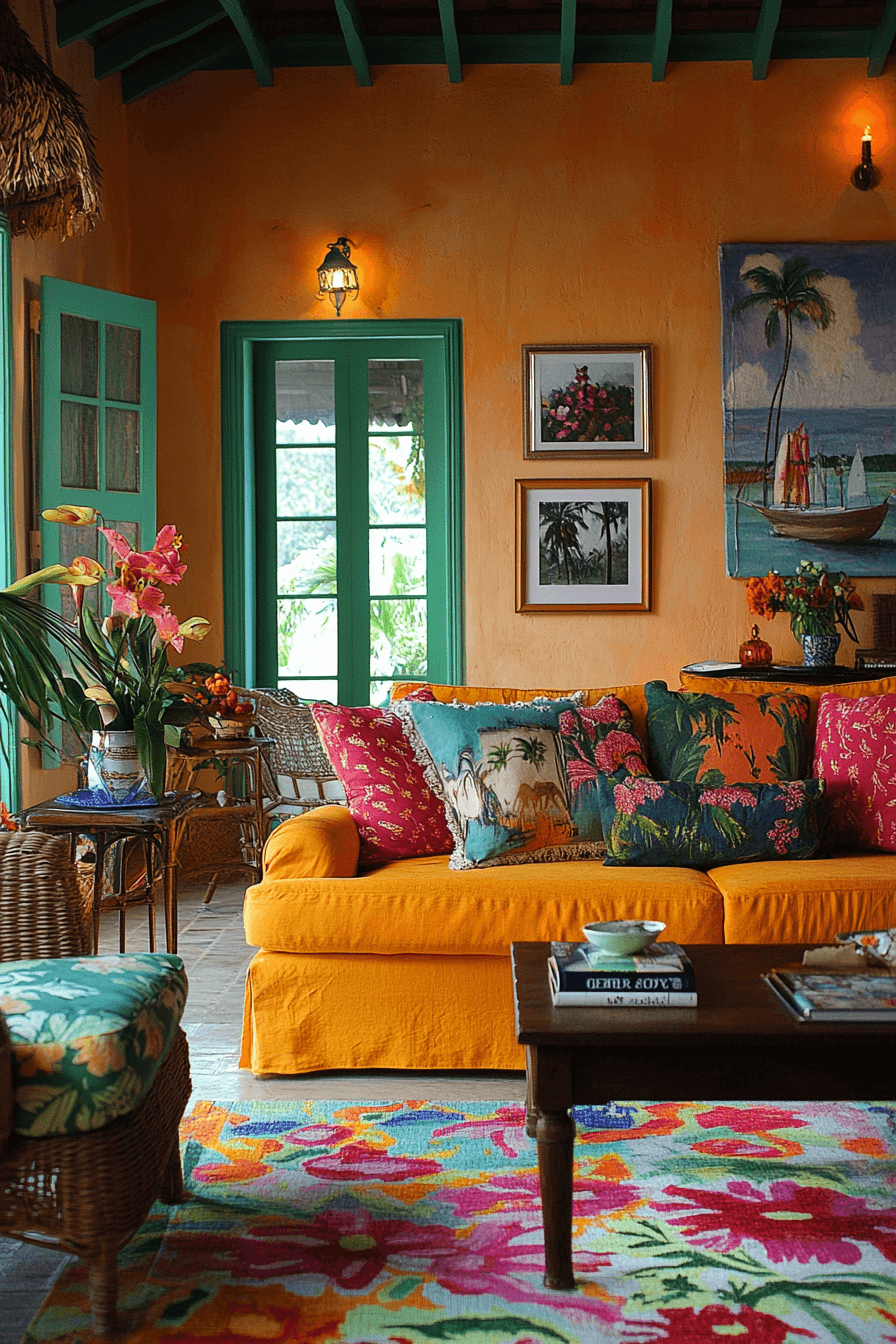 29 Tropical Interior Design Living Rooms to Refresh Your Space with Island Vibes 19 tropical interior design living rooms