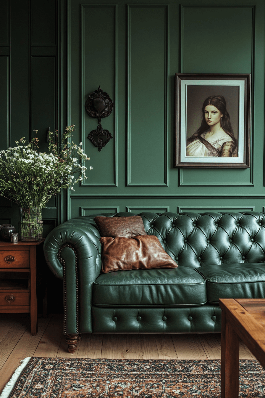 29 Green Living Room Decor Inspirations for a Fresh Modern Makeover 19 green living room decor